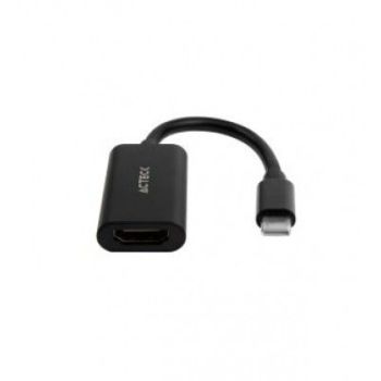 HUB USB ACTECK (AC-934701) SHIFT PLUS AH440,4K A 30 HZ,CONECTOR 1USB-C,10 CM ,ENTRADA 1HDMI,NEGRO