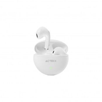 AUDIFONOS INTRAURICULARES ACTECK (AC-935111) SENSE EP230,BT 5.1,MICROFONO,BAT 5 HORAS,BLANCO
