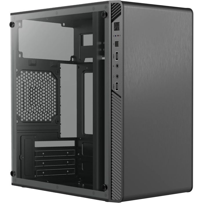 GABINETE ACTECK MINI TORRE PERFORMANCE II GI215W MAX MB M-ATX FUENTE ATX PLUS 500W PANEL IZQ ACRILICO + FRENTE SOLIDO 2X
