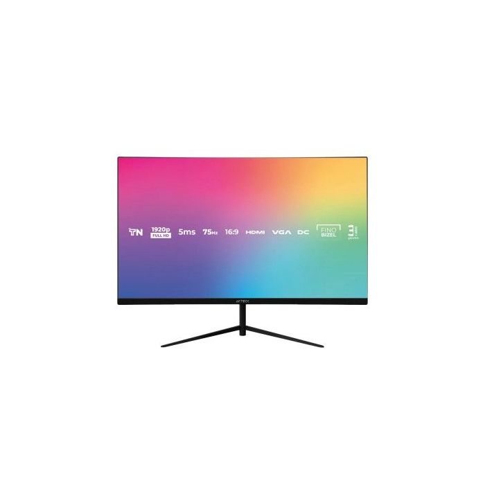 MONITOR ACTECK 27 PANEL PLANO TN DE 27 CAPTIVE VIVID SP270 FULL HD 1080P 75HZ 5MS 1XVGA + 1XHDMI 1.4  VESA 100X100MM ELI