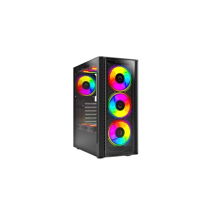 GABINETE ACTECK GAMER MEDIA TORRE DRAGONFLY II CRYSTAL GM745 MAX MB ATX PANEL IZQ CRISTAL + FRENTE CRISTAL CON RANURA 1X