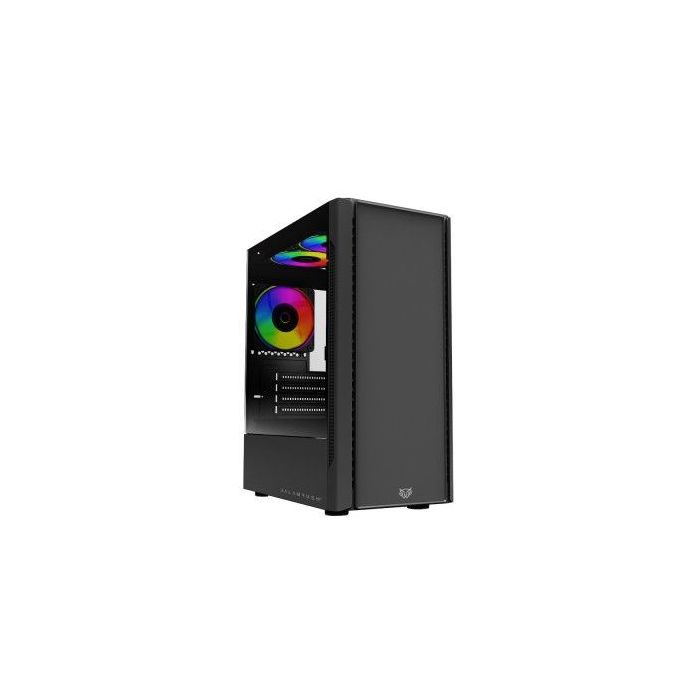 GABINETE GAMER ACTECK MICRO TORRE NYX GI730 MAX MB M-ATX PANEL IZQ CRISTAL + FRENTE SOLIDO CON RANURA 1XUSB 3.0 + 3XFAN 