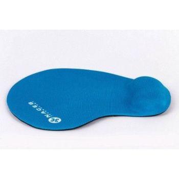 MOUSE PAD NACEB (NA-549AZ) TELA,DESCANSAMUNECAS,HIDROGEL,AZUL