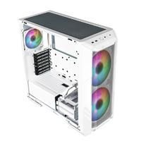 GABINETE COOLER MASTER (H500-WGNN-S00)MASTERBOX H500,MALLA,VIDRIOTEMP,USBC,ARGB,ATX,BLANCO,SFUENTE