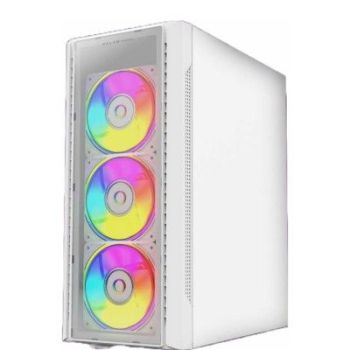 GABINETE GAMER ACTECK MEDIA TORRE DRAGONFLY II CRYSTAL GM745 MAX MB ATX PANEL IZQ CRISTAL + FRENTE CRISTAL CON RANURA 1X