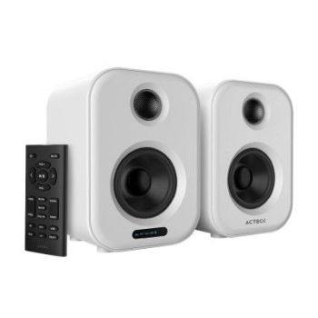 BOCINAS ACTECK (AC-935883) DYNAMIC EXACT BS650,50W RMS,AUX 3.5,BT 5.0,OPTICO,2.0 CANALES,BLANCO