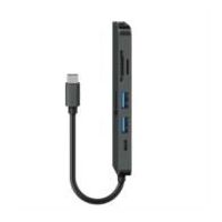 ESTACIÓN DE CONEXIÓN STEREN USB C 6 EN 1 COLOR NEGRO