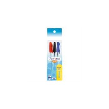 BOLÍGRAFO PAPERMATE PUNTO MEDIANO CON 3 KILOMÉTRICO COLORES SURTIDOS