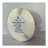 PAPEL SIX GRAPHICS BLANCO BRILLANTE ADHESIVO ACRILICO RESPALDO 4 X 100 METROS LARGO CORE 3