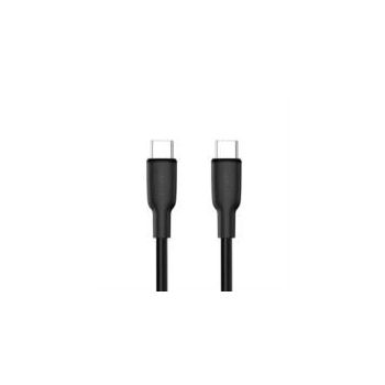 CABLE ARGOMTECH CARGA RÁPIDA TIPO C A TIPO C  65W LONGITUD 1.8M COLOR NEGRO