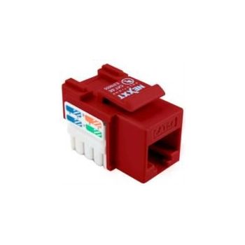 MÓDULO DE RED SIN BLINDAJE NEXXT SOLUTIONS KEYSTONE JACK CAT5E TIPO 110 ROJO