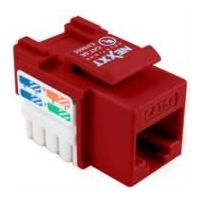 MÓDULO DE RED SIN BLINDAJE NEXXT SOLUTIONS KEYSTONE JACK CAT5E TIPO 110 ROJO