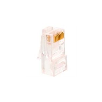 CONECTORES MODULARES NEXXT SOLUTIONS AW102NXT01 CONECTOR RJ45 ORO SOBRE NÍQUEL 30Μ CAT 5E SIN BLINDAJE (100 PZAS)
