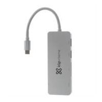 HUB USB KLIP XTREME TIPO C HUBPOINT KCR-500 CONCENTRADOR DE 5 PUERTOS 2 USB 3.0  1 TIPO C 1 MICRO-SD 1 TARJETA SDXC COLO