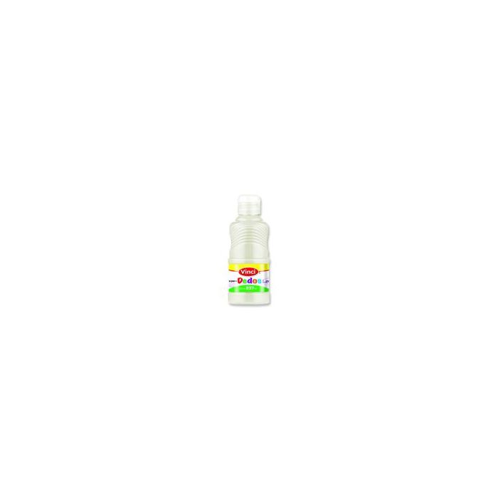 PINTURA PARA DEDOS LAVABLE VINCI 237 ML BLANCO 