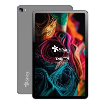 TABLET STYLOS TAB104 TPU COVER 10.4 PS 4GB RAM 128GB ROM ANDROID 13 T606 OCTA CORE 5MP FRON+13MP TRAS7000MAH USB-C GRIS