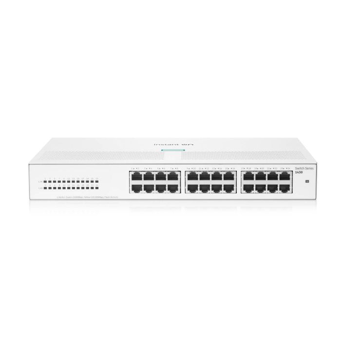 SWITCH HPE ARUBA R8R49A INSTANT ON 1430 CON 24 PUERTOS RJ45 101001000 MBPS NO ADMINISTRABLE 