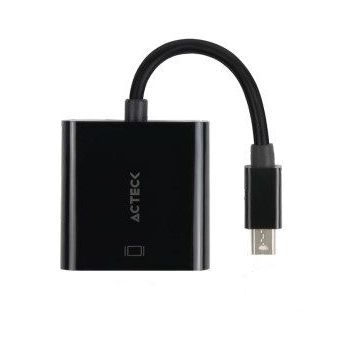 ADAPTADOR ACTECK (AC-934770) SHIFT PLUS AH430,MINI DISPLAY PORT MACHO A HDMI HEMBRA,4K,NEGRO