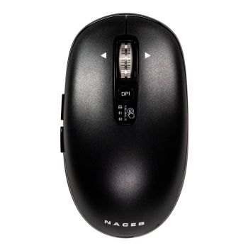 MOUSE INALAMBRICO NACEB (NA-0131N) SLIM NEGRO, USB, BLUETOOTH, 3200DPI, SCROLL INFINITOHORIZONTAL  .