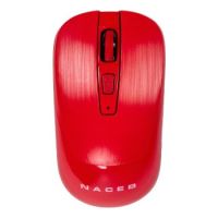 MOUSE INALAMBRICO NACEB (NA-0137R) USB 2.4, 1600DPI, 3BOTONES+RUEDA, ROJO