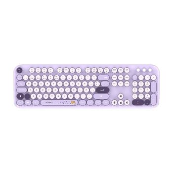 KIT TECLADO Y MOUSE INALAMBRICO ACTECK (AC-940214) MK485 CHIC K-COLORS,RF USB,105 TECLAS,100%,VIOLETA