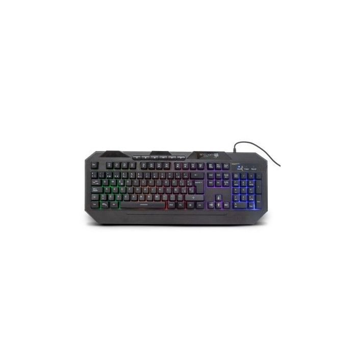 TECLADO ALAMBRICO NECNON (NBGKHY01BM) GAMING,MULTIMEDIA,USB,110 TECLAS,BLOQ DESPL,LUZ LED,NEGRO