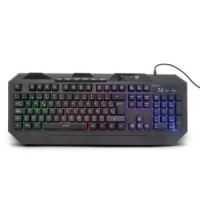 TECLADO ALAMBRICO NECNON (NBGKHY01BM) GAMING,MULTIMEDIA,USB,110 TECLAS,BLOQ DESPL,LUZ LED,NEGRO