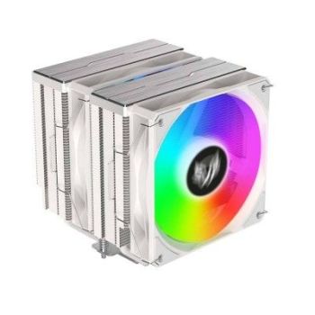 VENTILADOR PCPU BALAM RUSH (BR-937931) NITROX NX70W,VENT 120MM,6 TUBOS,LGA 1700,AM5,ARGB,BLANCO