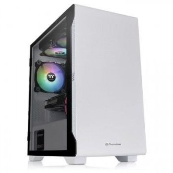 THERMALTAKE S100 TG SNOW - TEMPERED GLASS SNOW EDITION - TORRE - MICRO ATX - PANEL LATERAL CON VENTANA (CRISTAL TEMPLADO