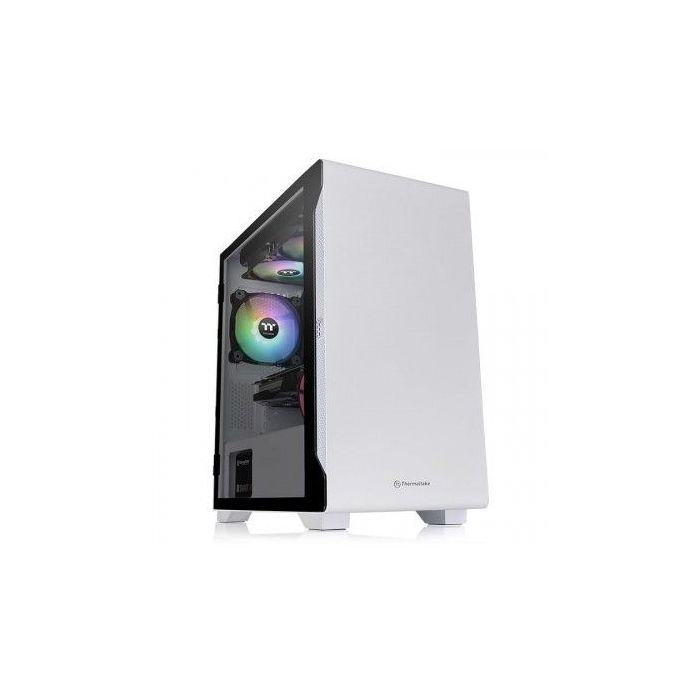 THERMALTAKE S100 TG SNOW - TEMPERED GLASS SNOW EDITION - TORRE - MICRO ATX - PANEL LATERAL CON VENTANA (CRISTAL TEMPLADO