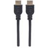 Manhattan HDMI In-Wall CL3 Cable with Ethernet, 4K@60Hz (Premium High Speed), 2m, Male to Male, Black, Ultra HD 4k x 2k