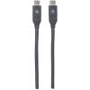 Manhattan USB-C to USB-C Cable, 50cm, Male to Male, Black, 10 Gbps (USB 3.2 Gen2 aka USB 3.1), 3A (fast charging), Equi