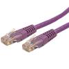 StarTech.com 20ft CAT6 Ethernet Cable - Purple CAT 6 Gigabit Ethernet Wire -650MHz 100W PoE RJ45 UTP Molded Network Pat