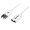 StarTech.com 2m White USB 2.0 Extension Cable A to A - M F