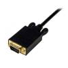 StarTech.com 6 ft Mini DisplayPort to VGA Adapter Converter Cable – mDP to VGA 1920x1200 - Black