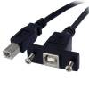 StarTech.com 3 ft Panel Mount USB Cable B to B - F M