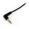 StarTech.com 3 ft Slim 3.5mm to Right Angle Stereo Audio Cable - M M