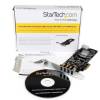 StarTech.com 4 Port PCI Express (PCIe) SuperSpeed USB 3.0 Card Adapter w  2 Dedicated 5Gbps Channels - UASP - SATA   LP