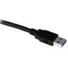 StarTech.com 5 ft Black Desktop SuperSpeed USB 3.0 Extension Cable - A to A M F