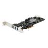 StarTech.com 4 Port PCI Express (PCIe) SuperSpeed USB 3.0 Card Adapter w  4 Dedicated 5Gbps Channels - UASP - SATA   LP