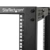 StarTech.com 25U Adjustable Depth Open Frame 4 Post Server Rack w  Casters   Levelers and Cable Management Hooks