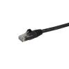 StarTech.com 6in CAT6 Ethernet Cable - Black CAT 6 Gigabit Ethernet Wire -650MHz 100W PoE RJ45 UTP Network Patch Cord S