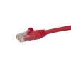 StarTech.com 6in CAT6 Ethernet Cable - Red CAT 6 Gigabit Ethernet Wire -650MHz 100W PoE RJ45 UTP Network Patch Cord Sna