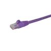 StarTech.com 6in CAT6 Ethernet Cable - Purple CAT 6 Gigabit Ethernet Wire -650MHz 100W PoE RJ45 UTP Network Patch Cord 