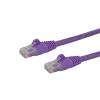 StarTech.com 14ft CAT6 Ethernet Cable - Purple CAT 6 Gigabit Ethernet Wire -650MHz 100W PoE RJ45 UTP Network Patch Cord