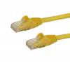 StarTech.com 1ft CAT6 Ethernet Cable - Yellow CAT 6 Gigabit Ethernet Wire -650MHz 100W PoE RJ45 UTP Network Patch Cord 