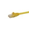 StarTech.com 1ft CAT6 Ethernet Cable - Yellow CAT 6 Gigabit Ethernet Wire -650MHz 100W PoE RJ45 UTP Network Patch Cord 