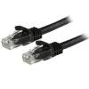 StarTech.com 1ft CAT6 Ethernet Cable - Black CAT 6 Gigabit Ethernet Wire -650MHz 100W PoE RJ45 UTP Network Patch Cord S