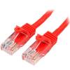 StarTech.com Cat5e Ethernet Patch Cable with Snagless RJ45 Connectors - 7 m, Red