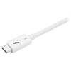 StarTech.com Thunderbolt 3 Cable - 40Gbps - 0.5m - White - Thunderbolt, USB, and DisplayPort Compatible